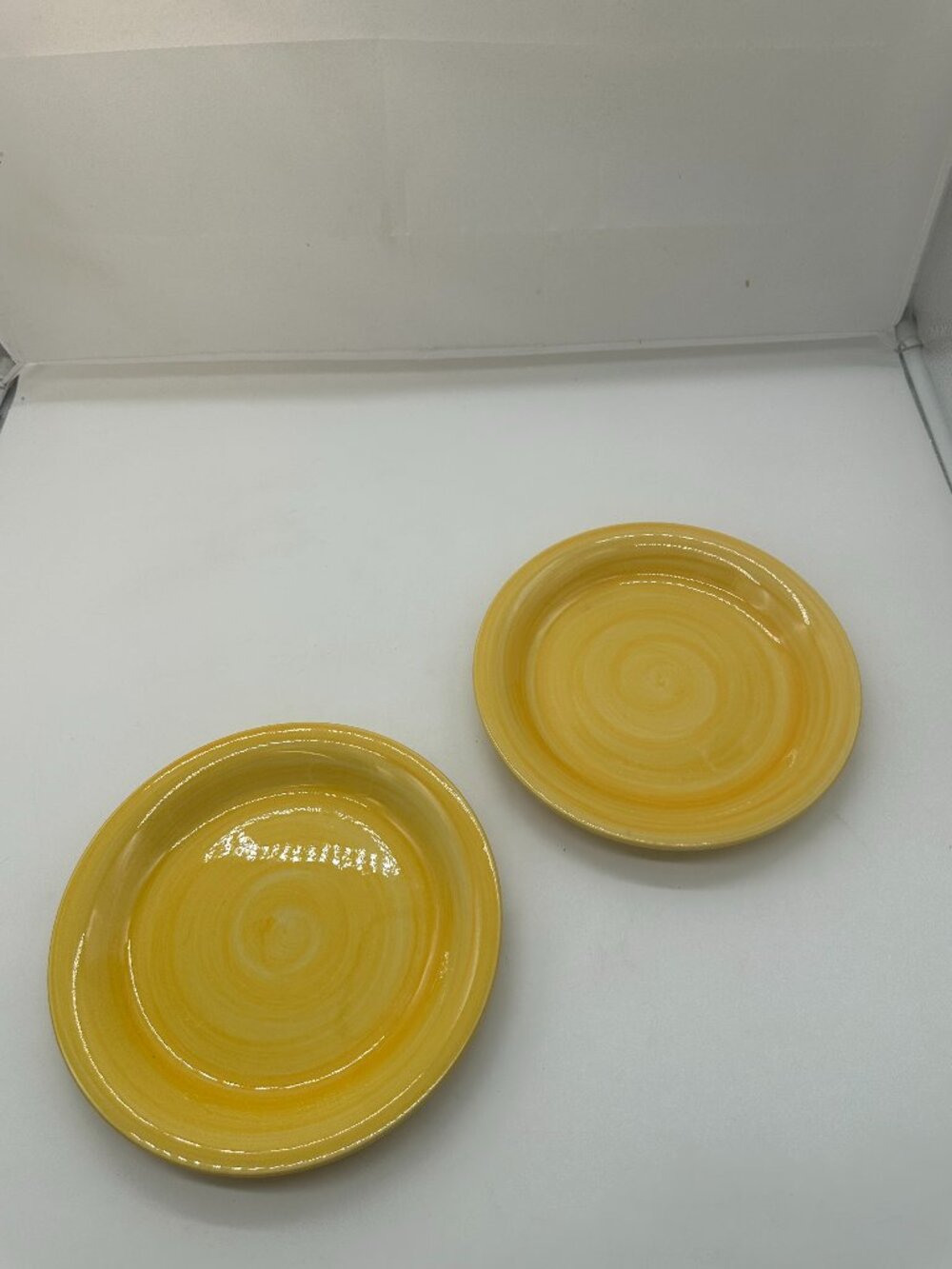 Set of 2 Citrus Grove C8G4 Yellow Salad Plates 7 5/8"